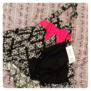 2 piece floral dress